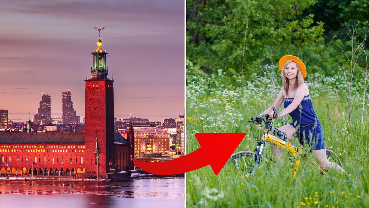 Det är väldigt härligt att cykla i Stockholm.